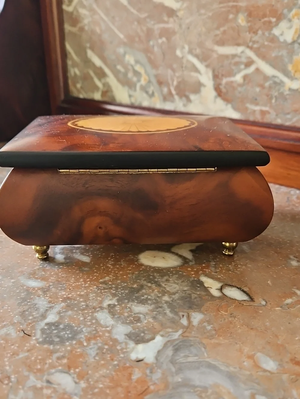 Vintage Reuge Music Box & Jewelry Box Romance Is The Song Italy